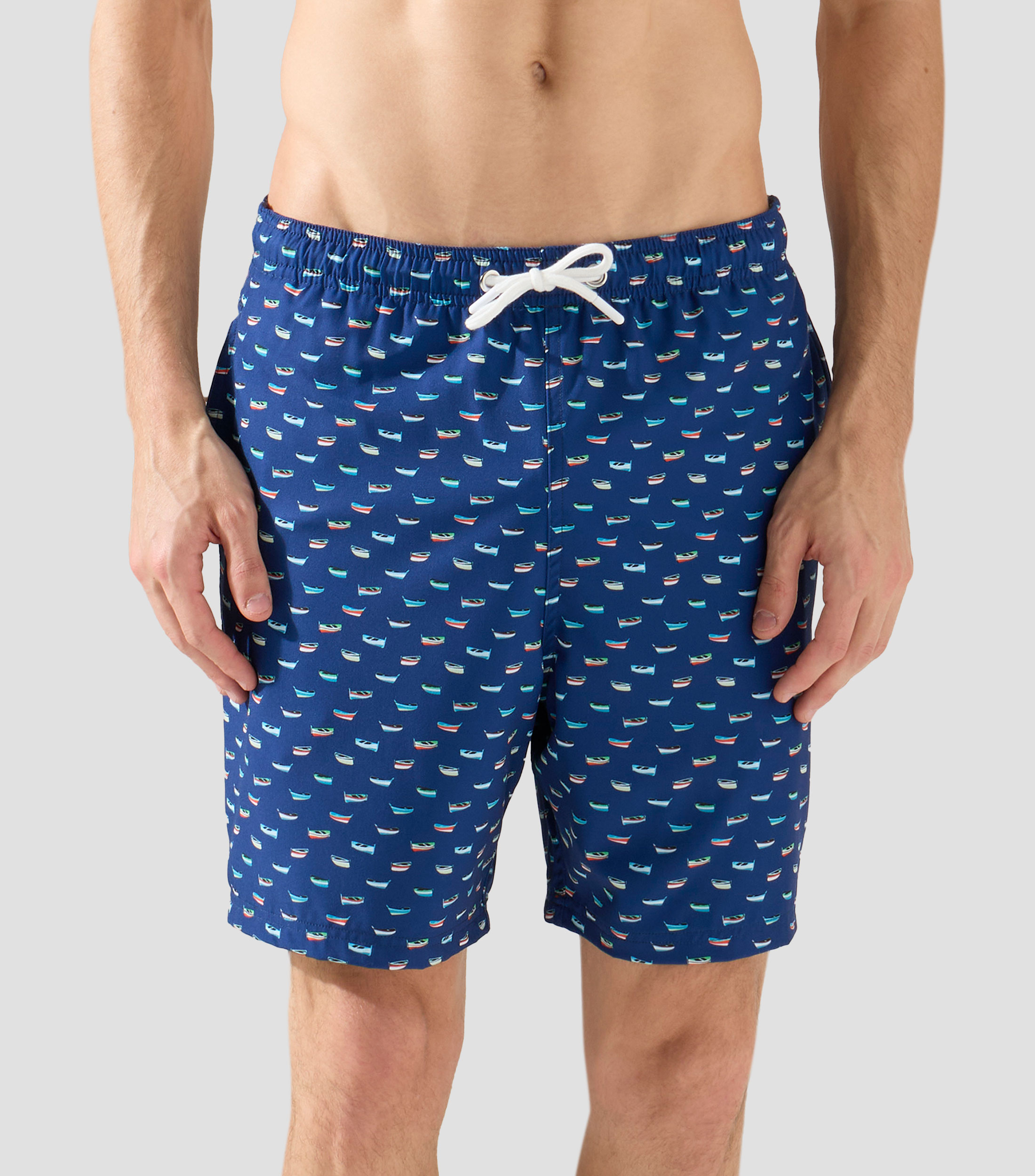 Traje de baño largo estampado Hombre